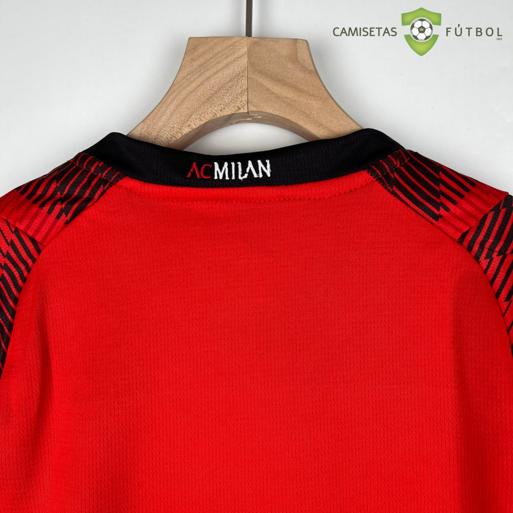 Equipación Ac Milan 23-24 Local Niño Parche Especial