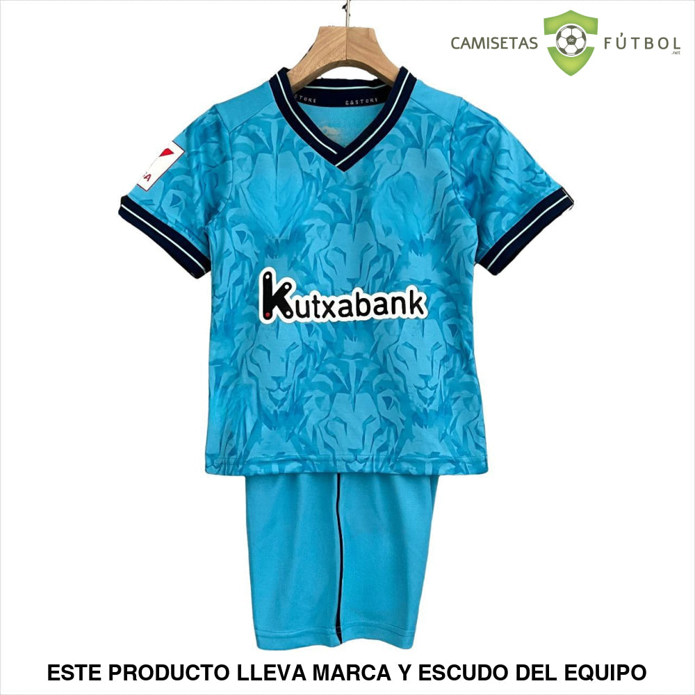 Equipación Athletic De Bilbao 23-24 Visitante Niño Personalizado