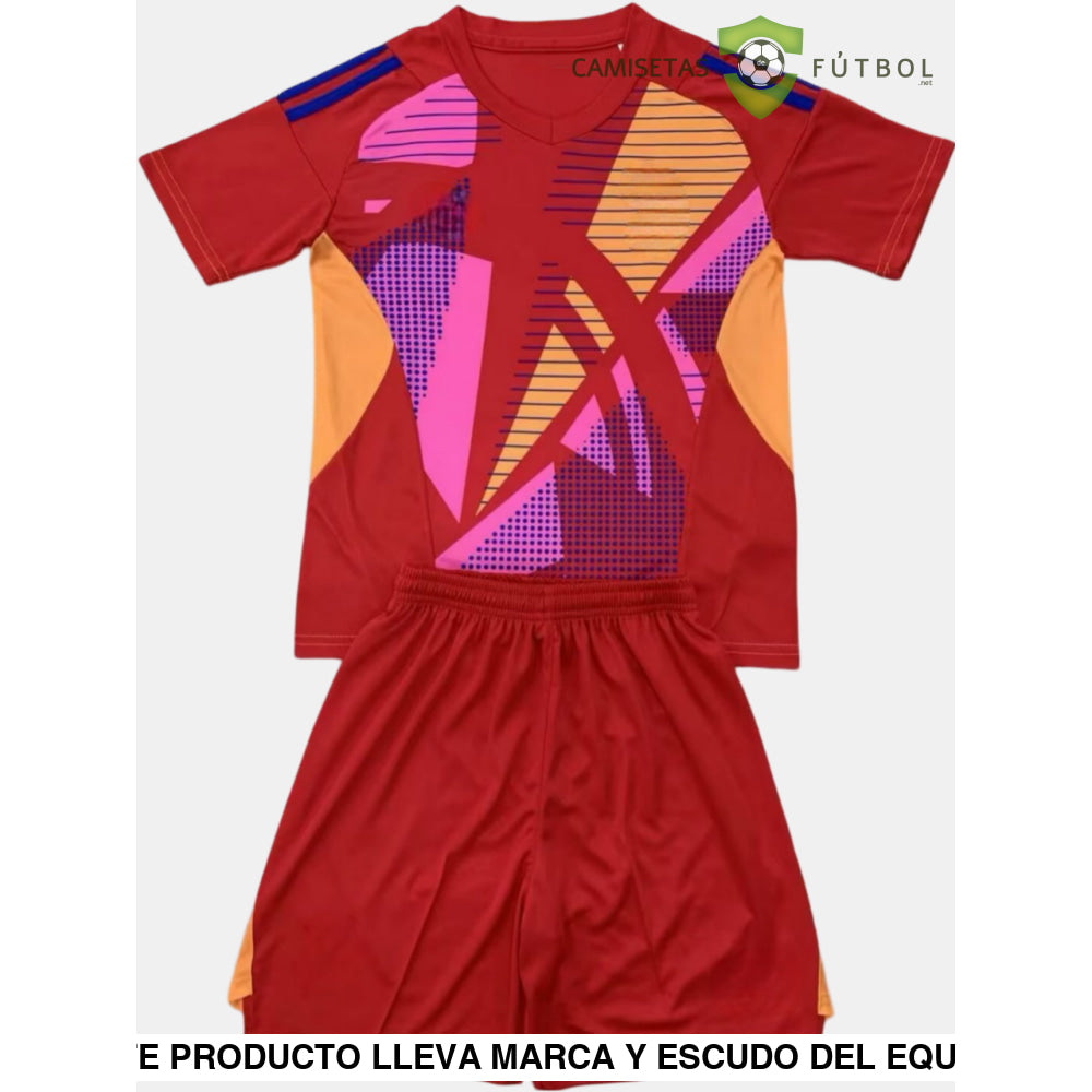 Equipación Juventus 24-25 Portero Rojo Niño Personalizado