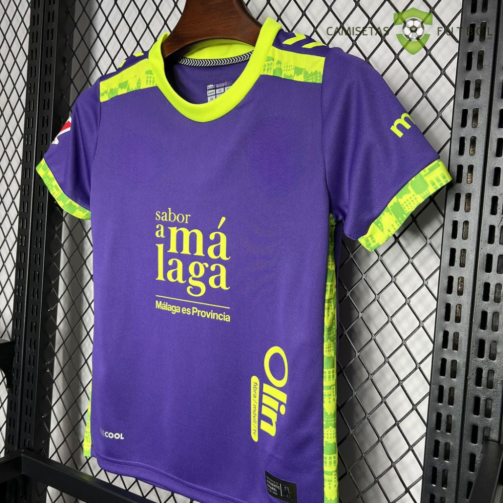 Equipación Malaga 24-25 Visitante Niño Personalizado