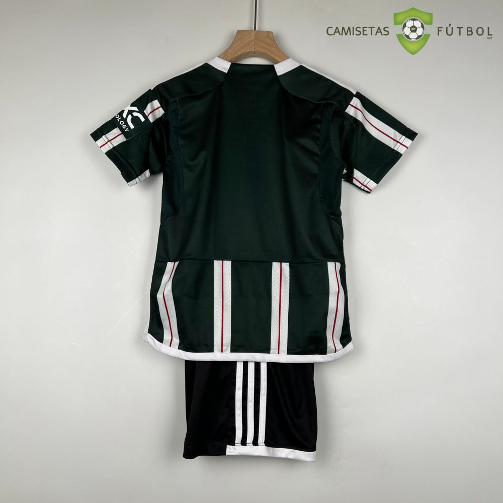 Kit Infantil Manchester United 23-24 Visitante Personalizado