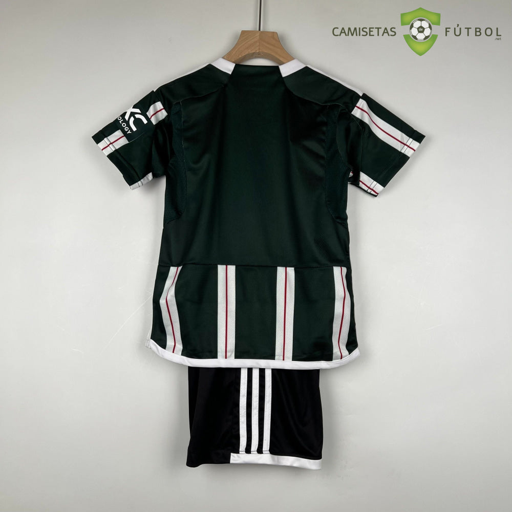 Kit Infantil Manchester United 23-24 Visitante Personalizado
