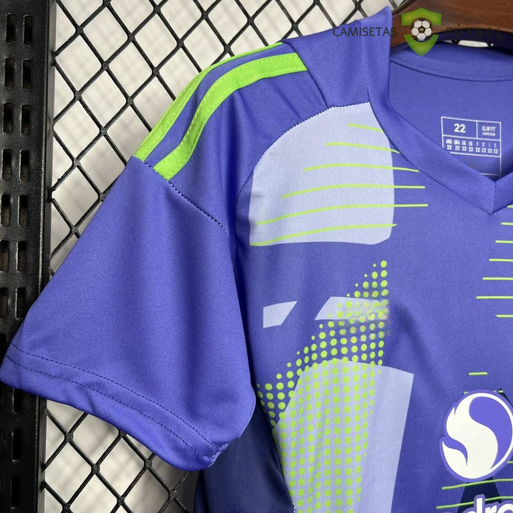 Equipación Manchester United 24-25 Portero Niño Personalizado