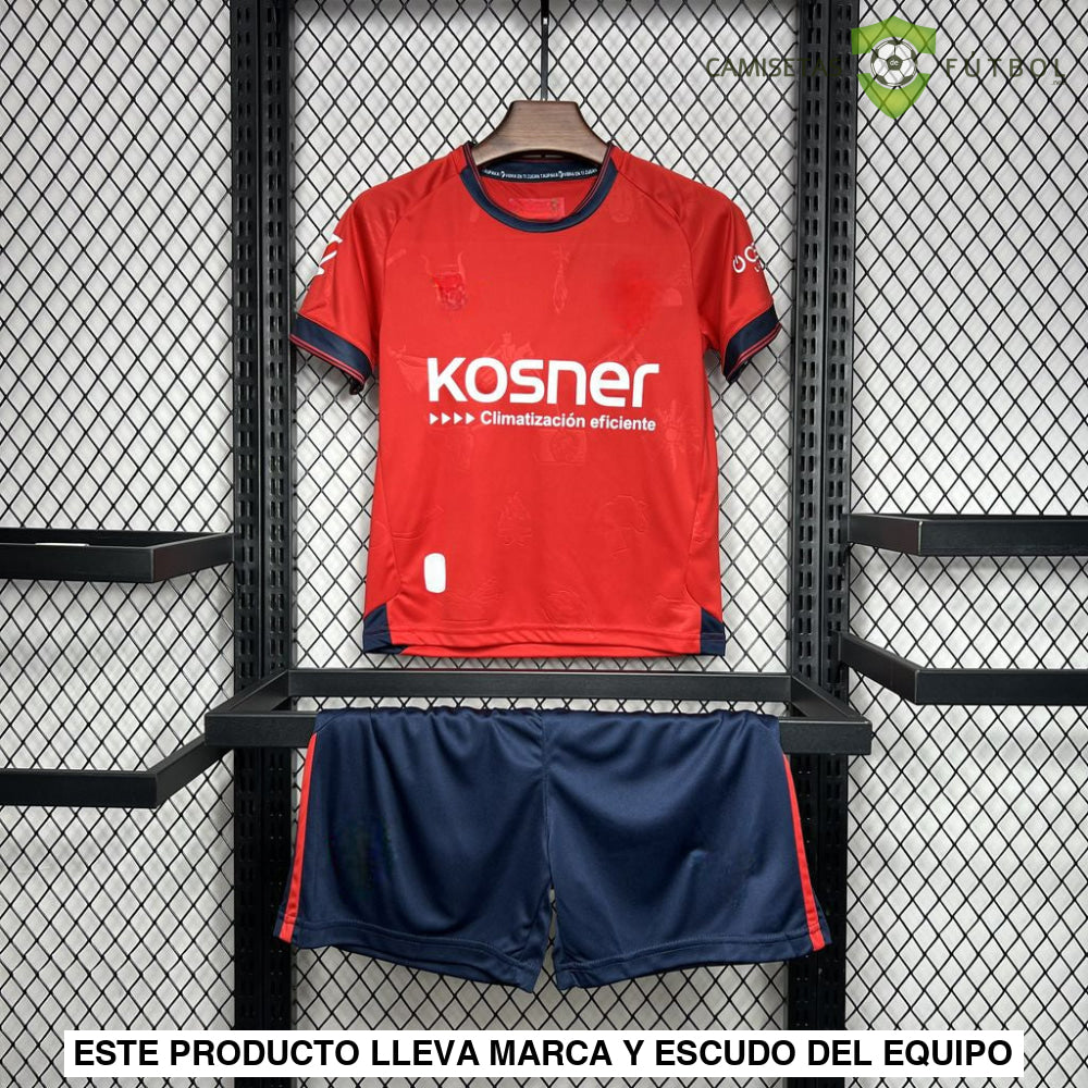 Equipación Osasuna 24-25 Local Niño Personalizado
